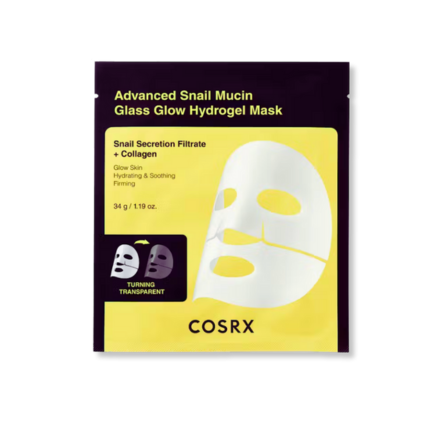 COSRX - Advanced Snail Mucin Glass Glow Hydrogel Mask_3ea